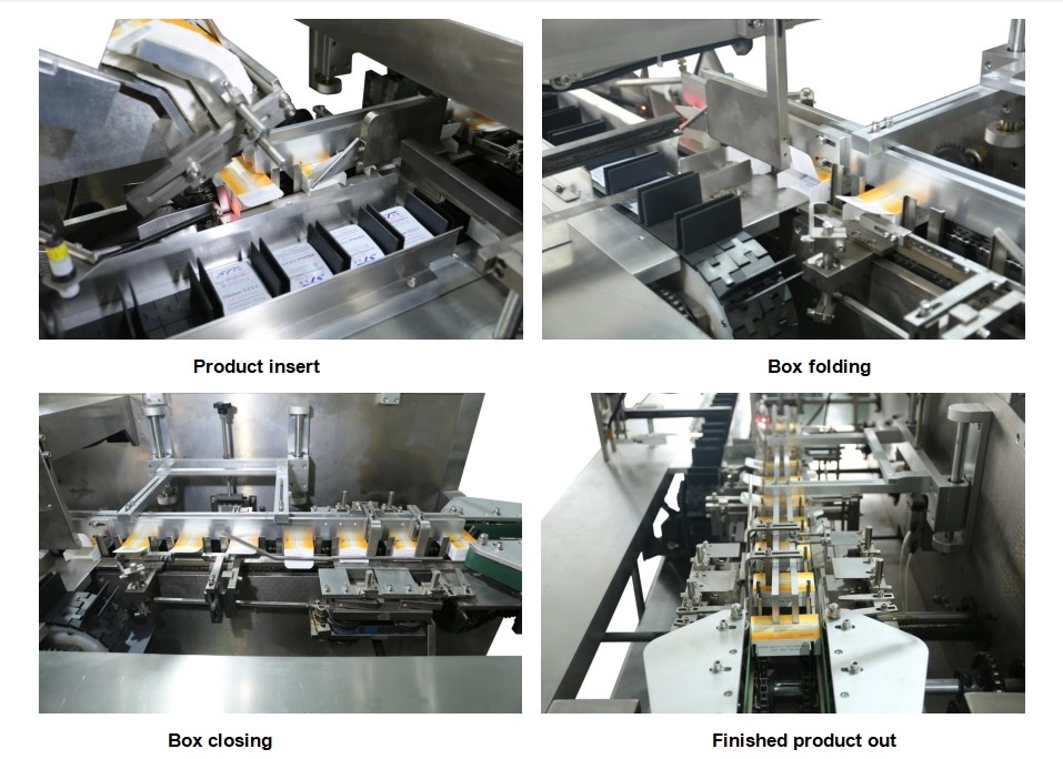 Automatic Horizontal Tablet Pill Capsule Carton Box Packing Machinery Blister Board Plate Tray Cartoning Packing Machine