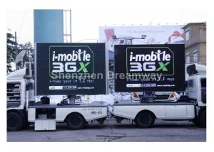 Quality Epistar P16 RGB Truck Mobile LED Display MBI5024 IC With 7500 nits Luminance wholesale
