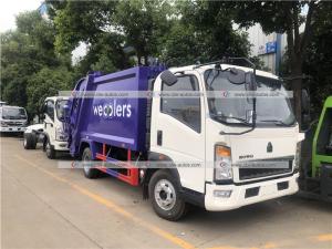 Quality HOWO 5cbm Compactor Garbage Truck Compressed Waste Treatment Truck wholesale