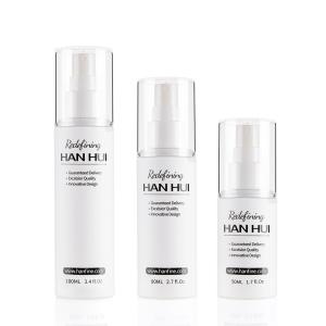 Quality Round Cosmetic Bottles 50ML 80ML100ml PET Bottle With Over Cap wholesale
