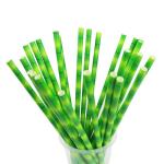 Attractive Party Festival Coloured Paper Straws Juices Paper Cocktail Straws