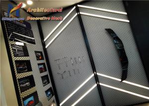 Quality Lacquered Black Decorative Expanded Metal Mesh Bmw Car Shop Partitions Display Board wholesale