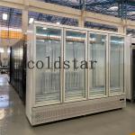 Four Glass Door Upright Display Freezer Comercial Refrigeration Equipment