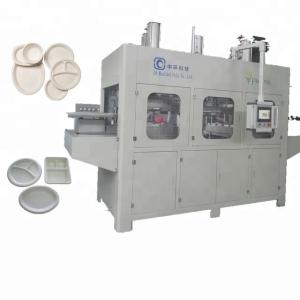 Quality Biodegradable Disposable Container Making Machine , Paper Plate Forming Machine 380V wholesale