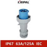 IP67 220V 3P Dustproof Industrial Plug Universal CEE/IEC Standard