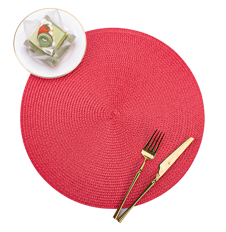 Waterproof Washable Non Slip Mat for Transitional Design Style Placemats in Round Shape