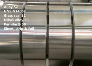 Quality Glass Seal 52 Nickel Iron Alloy Bar / Strip For Hermetic And Electronic Tube wholesale