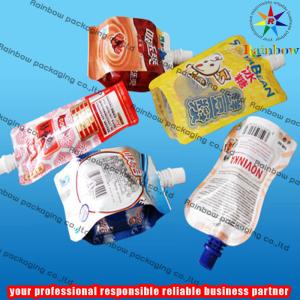 Quality juice spout pouch packaging with bottom gusset wholesale
