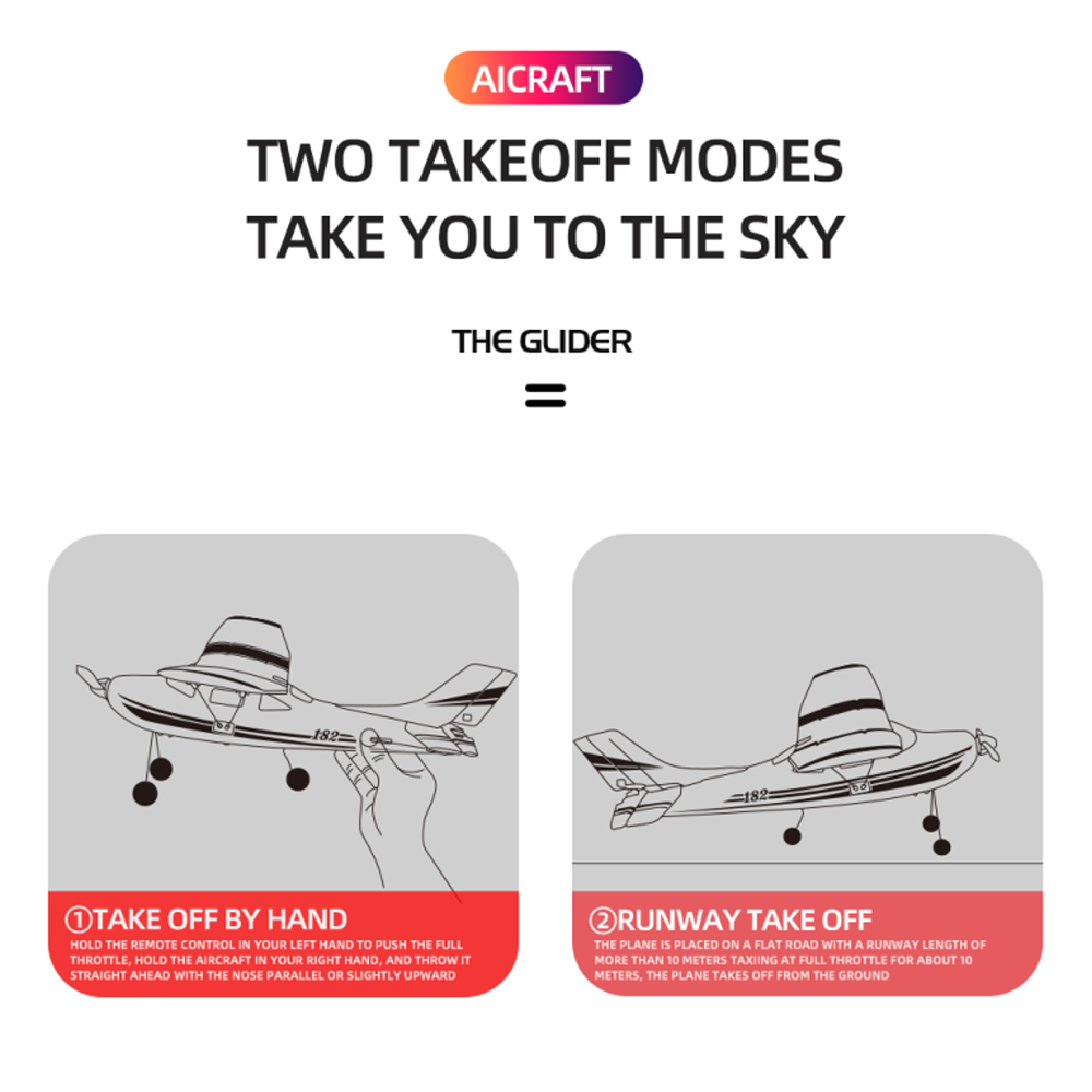 2.4g 2ch Outdoor Sport RC Flying Toys Electric Airplane Toys Remote Control Glider Plane for Children's Entertainment