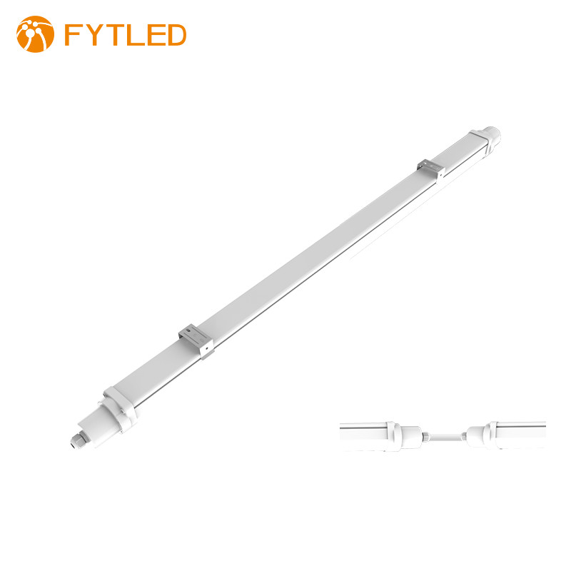 Dimmable AC100V IK10 Protection LED Tri Proof Lights , 4 Feet Led Tube Light
