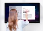 Aluminum Alloy Advertising LCD Display Touch Screen Wall Mounted Advertising