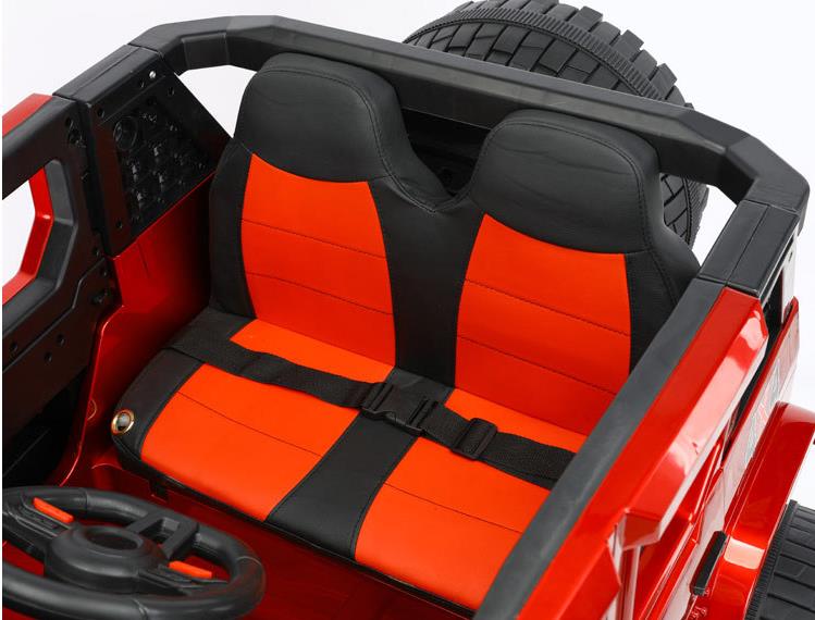 12V Electric Ride On Car Toy 2 Seater with Remote Control Leather Seat and EVA Wheel