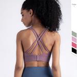 7 Colors Nuls Sexy Women Sports Bra Traceless Buckle Back Shock Absorber Crop
