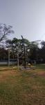 Big Natural Wind Pole Mounted Outdoor Fan Weather Proof For Parks 5 Blades