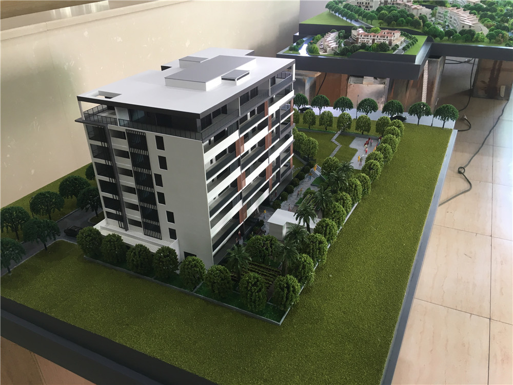 Acrylic Plastic Residential Building Model For Real Estate Display 1 . 2 * 1M