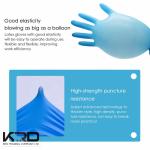 Safety Hand Latex Gloves, Powder-free Medical Surgical Disposable Blue Rubber