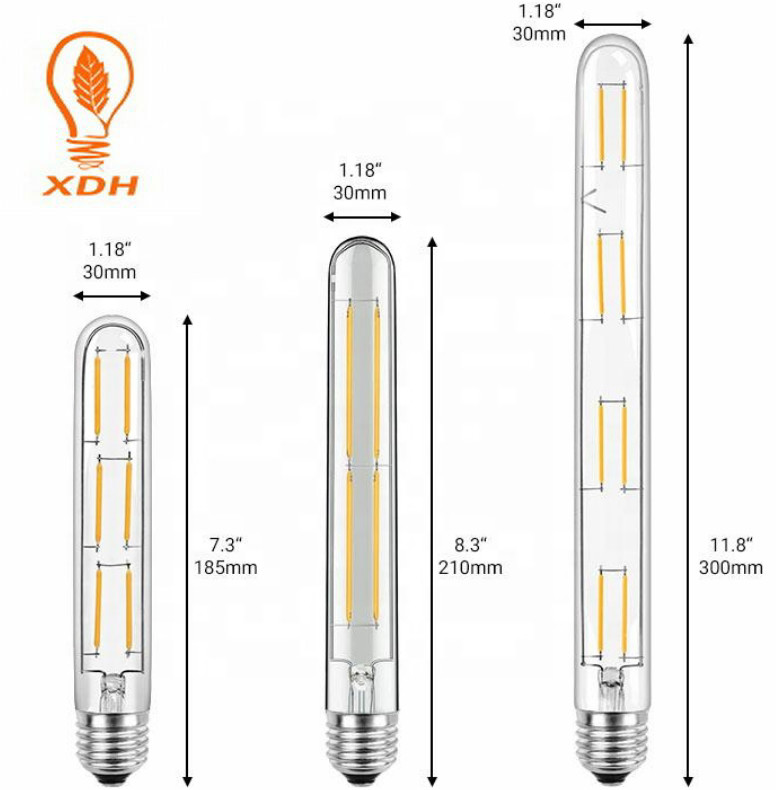 T30 E27 Edison LED filament Bulb 4W led filament light for Bedroom Decoration