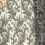 Pure Hand Beaded Embroidered Bridal Lace Fabric For Fashion Evening Dresses