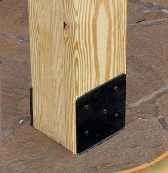 U-Shaped 4x4 Column Anchor Concrete Bracket Ideal for Terrace Gazebo Installation