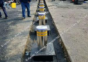 Quality High Visible Electric Rising Bollards Hot Dipped Galvanized Surface Treatment wholesale