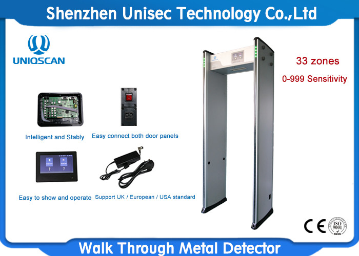 33 Zone Infrared 7" LCD Walk Through Metal Detector