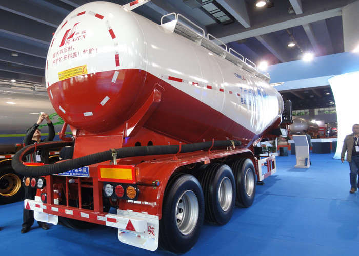 Normal Suspension Semi Trailer Truck With Carbon Steel / Mn Steel Material