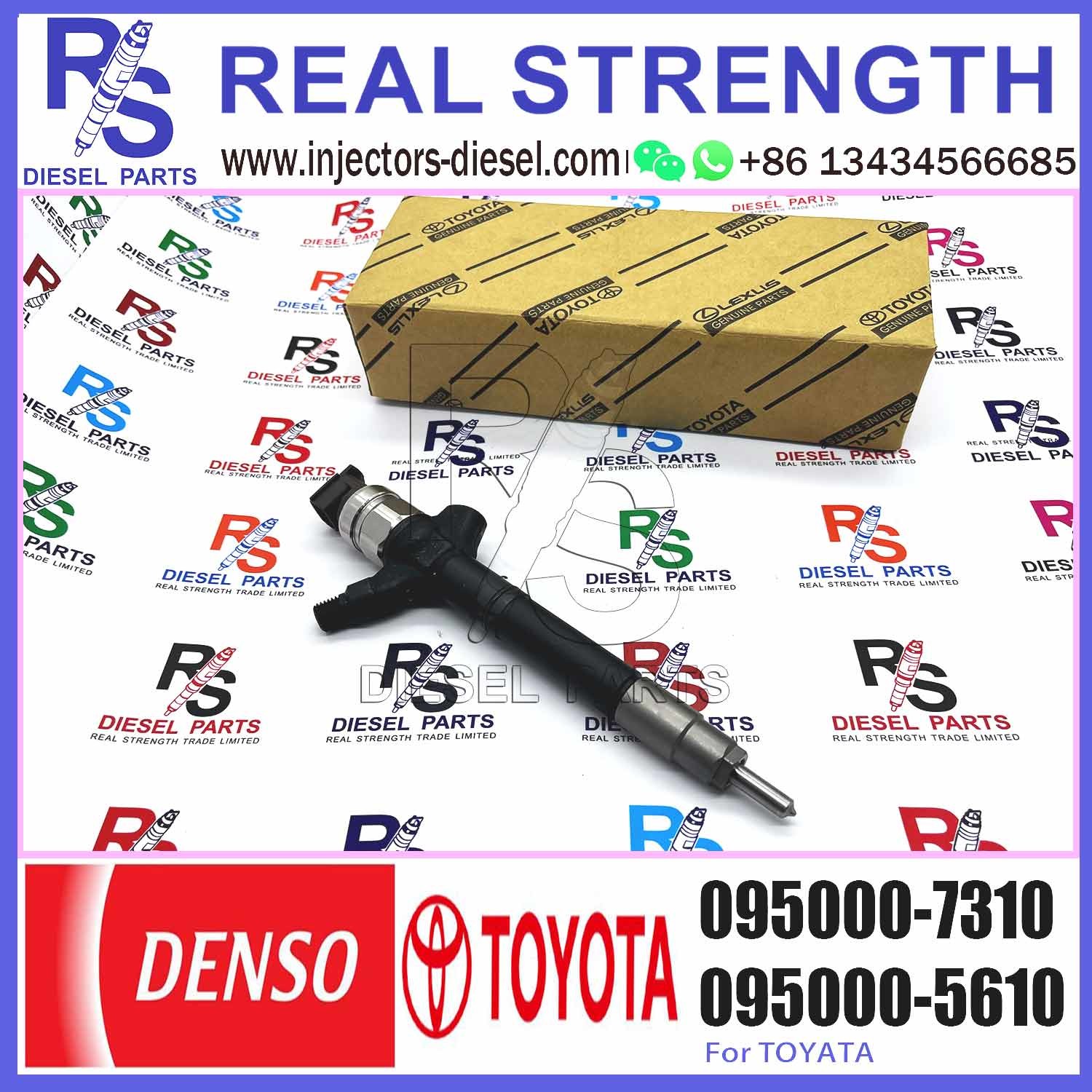 0950007310 095000 7310 095000-7310 Diesel Engine Injector 23670-09280 23670-0R030 for Toyota Auris/Avensis/Corolla/Verso