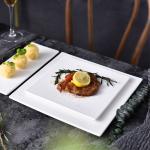 Square Rectangle Plate Creative White Porcelain Steak Plate