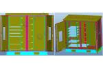 Two Bay IP55 33U Outdoor Telecom Cabinet