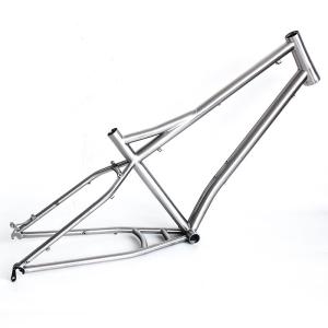 Quality 27.7er Titanium Bike Frame MTB Long Tour Travel Fram With 192mm Dropout Distance wholesale
