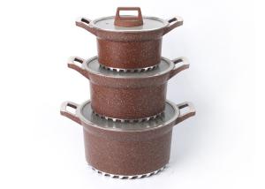 Quality 32cm Die Cast Aluminium Granite1.7mm Non Stick Soup Pot wholesale