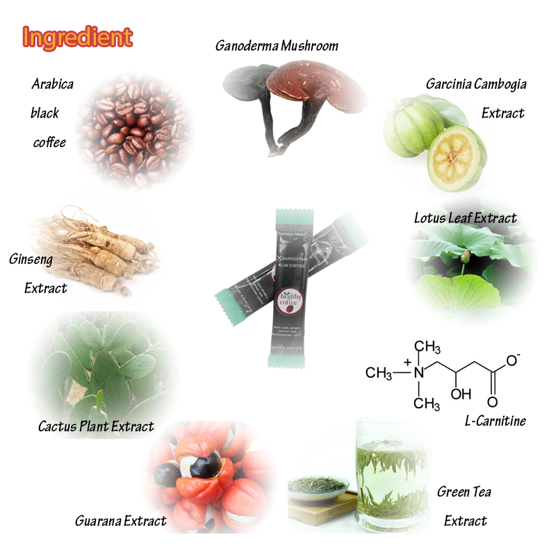 OEM/ODM /Customize Beauty Care Ganoderma Slimming Coffee