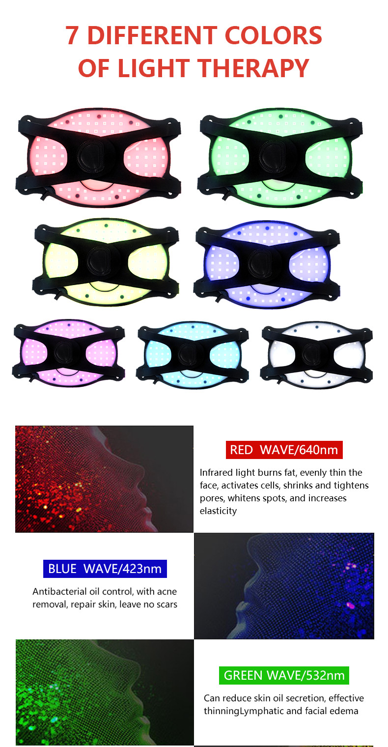 110pcs Led Mask Fda Approved Light Therapy Mask For Redness Reduce