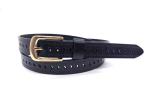 Ladies Multicolor Skinny Thin 23mm Genuine Leather Waist Dress Belt