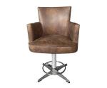 Aluminum Retro Vintage Bar Stools Leather Aviator