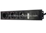 Desktop Outlet Strip ,Aluminum Shell 3 Germany/European Schuko+Dual USB