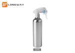 Aluminum fine mist trigger spray bottles round empty cosmetic industrial