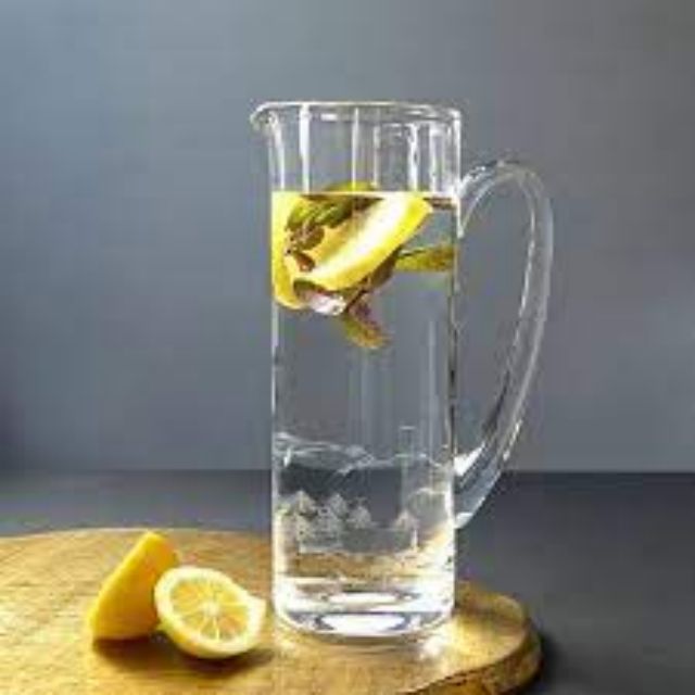 Factory Custom 1L Water Drinking Bottle Glass Transparent Water Jug Pitcher