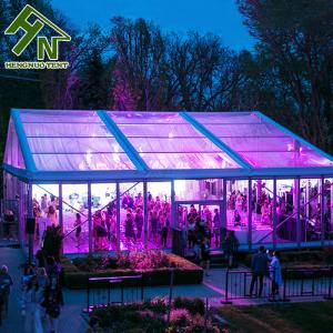 Quality 200 1000 People Outdoor Glass Marquee Tent Hall With Clear Door CE Certificate wholesale