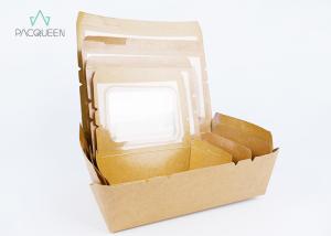 Quality Food Grade Customized Paper Takeaway Boxes With Clear Window For Food Stores wholesale