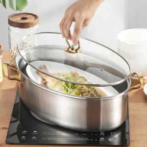 Quality Multi Purpose Cooking Stainless Steel Fish Steamer Thickened wholesale