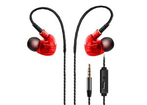 Quality Portable Wired Sports Earphones , Stereo Sound Metal In Ear Earphones wholesale