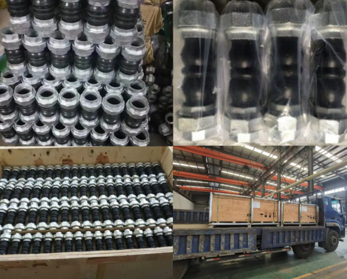 2inch 50mm Pipe Fitting EPDM Threaded Connection Pipe Joint Spherical Rubber Expansion Joint