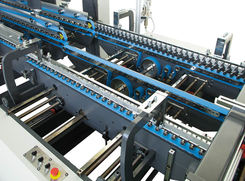 55KW Cardboard Folder Gluer Machine 420mm-1700mm Box Folder Gluer