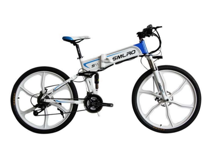 SMLRO Folding 26 Electric Bike With 13AH Lithium Battery 1.95 Width