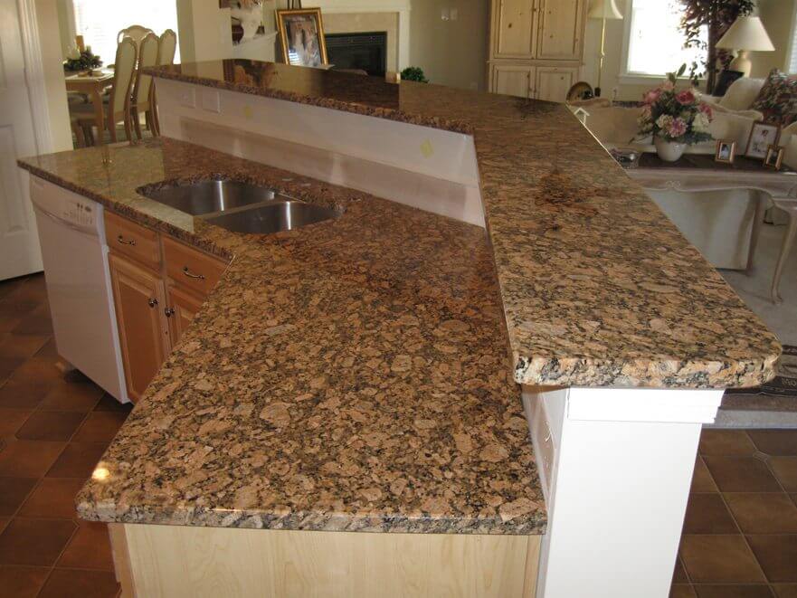 Beautiful Royal Brown Granite Tiles , Natural Engineered Granite Countertops