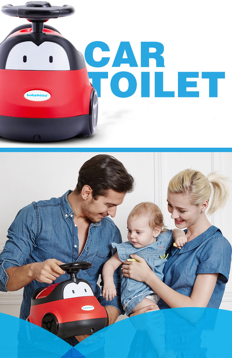 6 Months-3 Years Old Girls' Drawer Type Car Toilet Stool with Gender-Specific Urinal