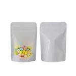 White Standing Zipper BOPP Mylar Smell Proof Bags