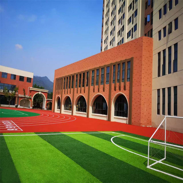Synthetic Turf Football Field Artificial Grass 50 Mm Sports Flooring Height 30mm