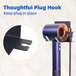 1mm Thickness Hair Dryer Holder Wall Mount Carbon Steel Material Fits Most Hair